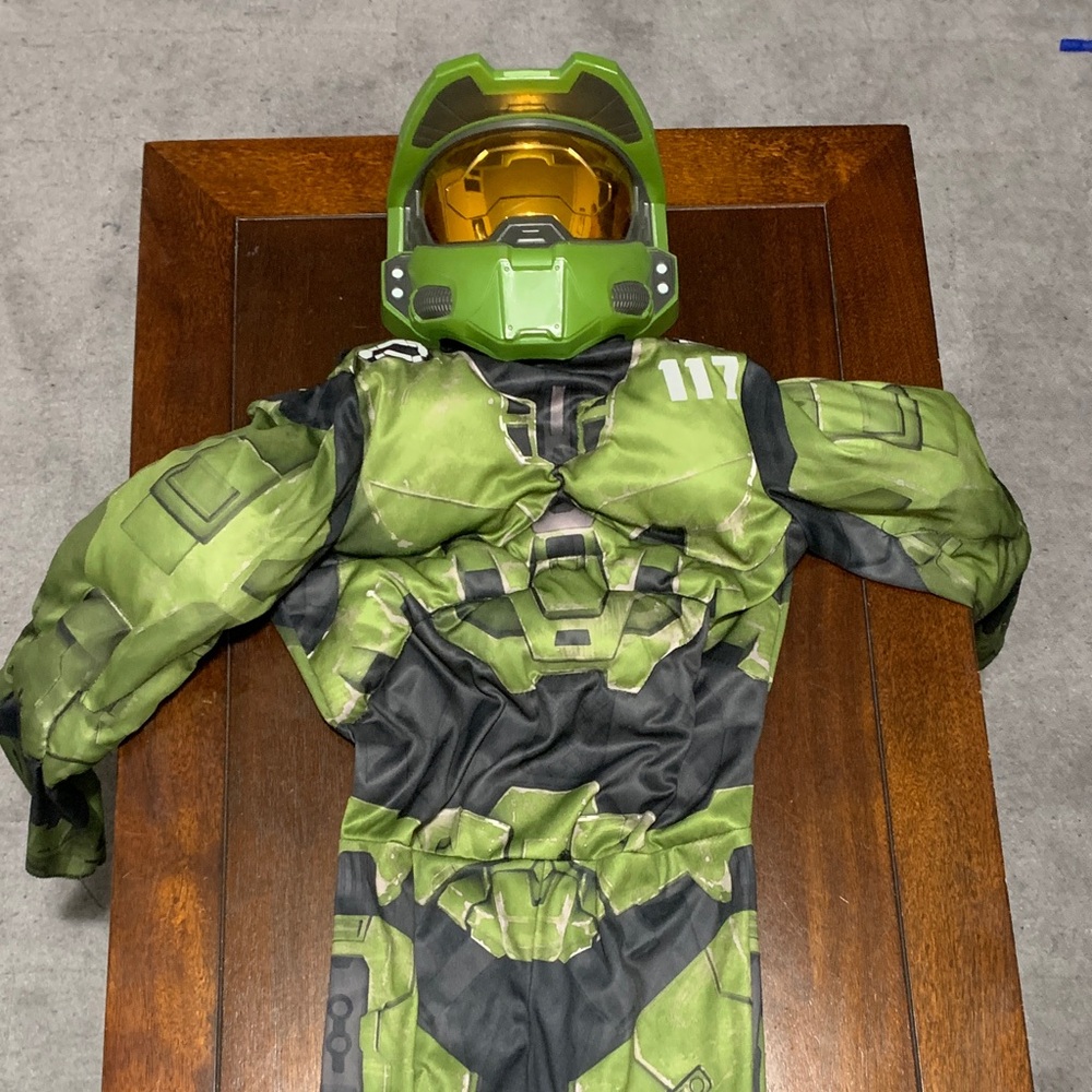 Halo Green and Black Boys 10-12 Costume
